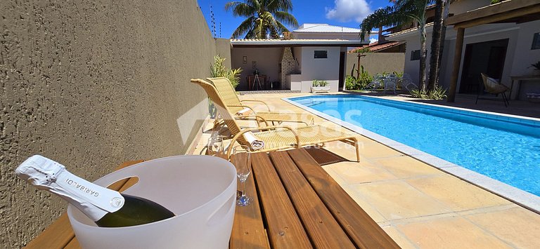 with a swimming pool and a gourmet area in PSeguro