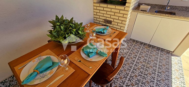 with a swimming pool and a gourmet area in PSeguro