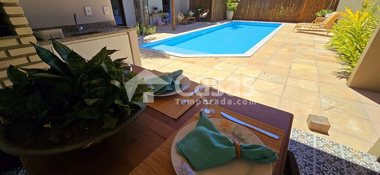 with a swimming pool and a gourmet area in PSeguro