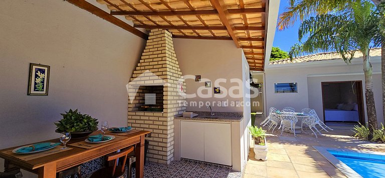 with a swimming pool and a gourmet area in PSeguro