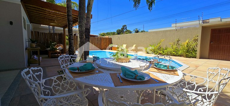 with a swimming pool and a gourmet area in PSeguro