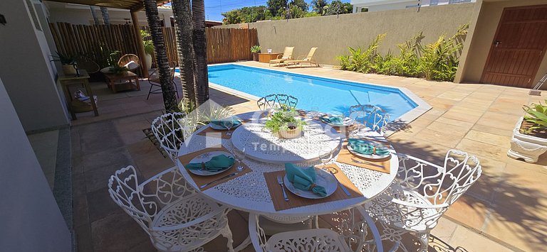 with a swimming pool and a gourmet area in PSeguro