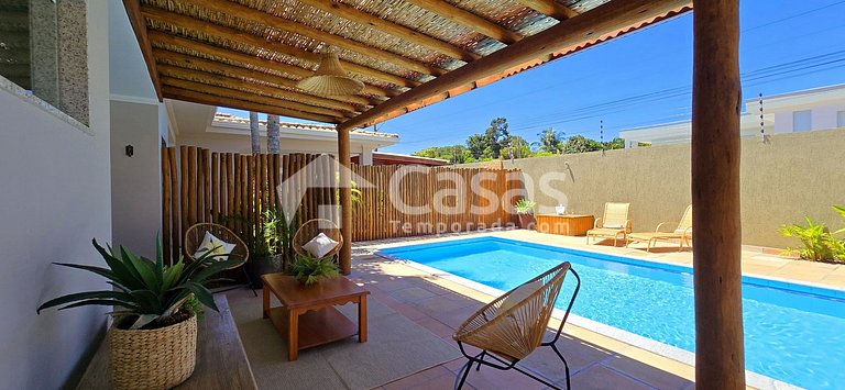 with a swimming pool and a gourmet area in PSeguro