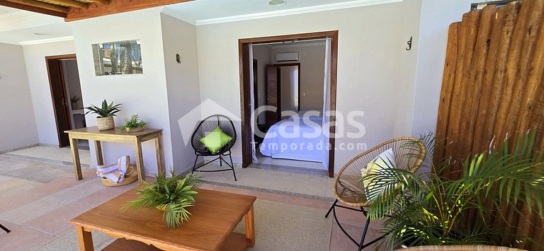 with a swimming pool and a gourmet area in PSeguro