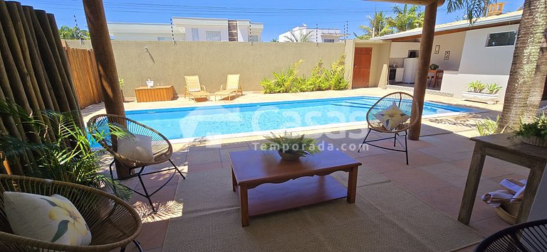 with a swimming pool and a gourmet area in PSeguro