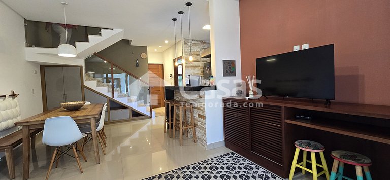 Duplex com 3 quartos em Arraial d’Ajuda Araçaípe