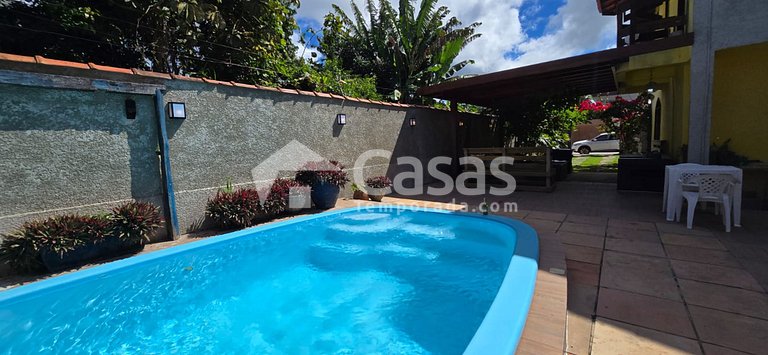 Casa temporada para 26 Pessoas, Piscina e Churrasqueira