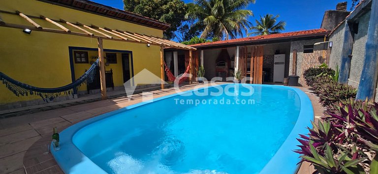 Casa temporada para 26 Pessoas, Piscina e Churrasqueira