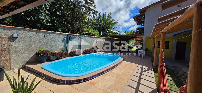 Casa temporada para 26 Pessoas, Piscina e Churrasqueira