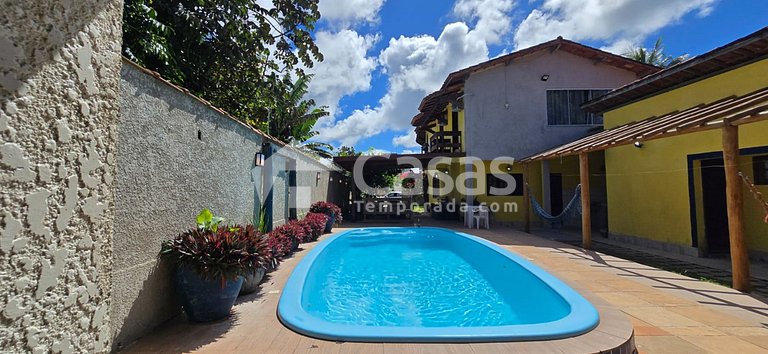 Casa temporada para 26 Pessoas, Piscina e Churrasqueira