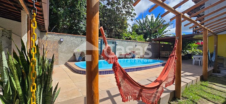 Casa temporada para 26 Pessoas, Piscina e Churrasqueira