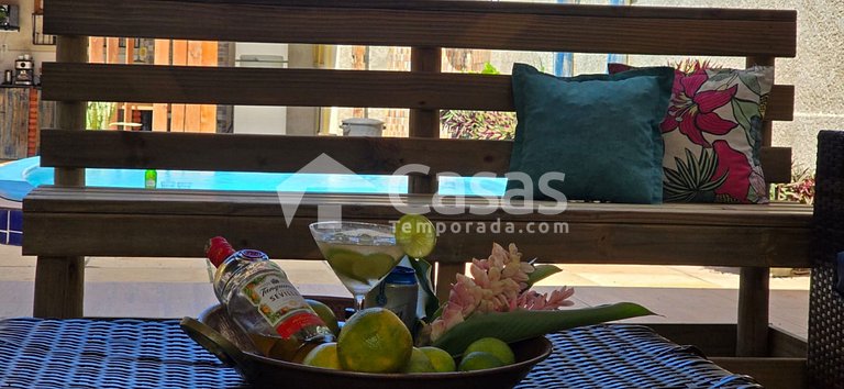 Casa temporada para 26 Pessoas, Piscina e Churrasqueira