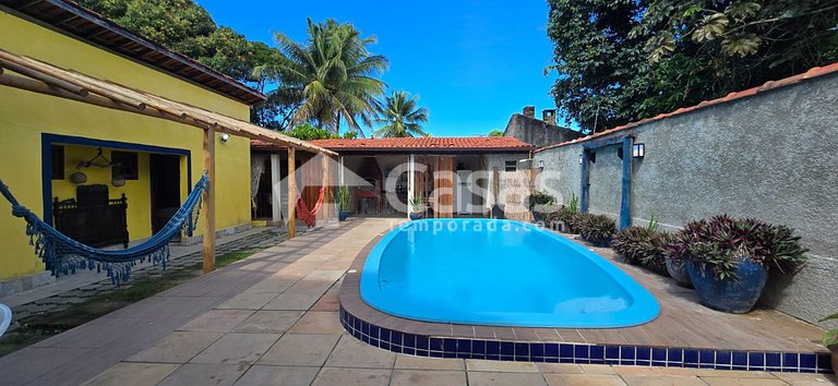 Casa temporada para 26 Pessoas, Piscina e Churrasqueira