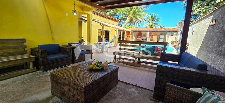 Casa temporada para 26 Pessoas, Piscina e Churrasqueira