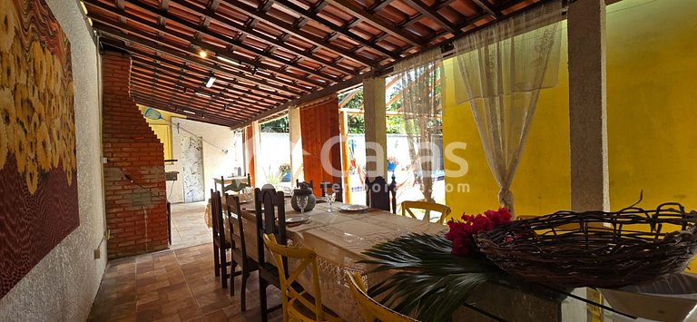 Casa temporada para 26 Pessoas, Piscina e Churrasqueira
