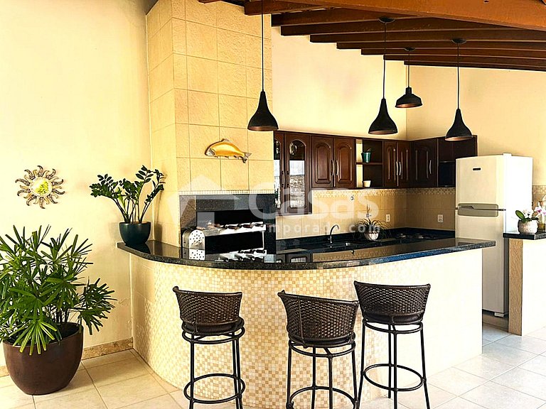 House in a gated community with 3 suites in Porto Seguro