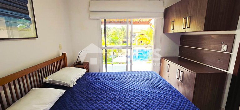 Duplex Frente à Piscina a 100 m da Praia de Taperapuan