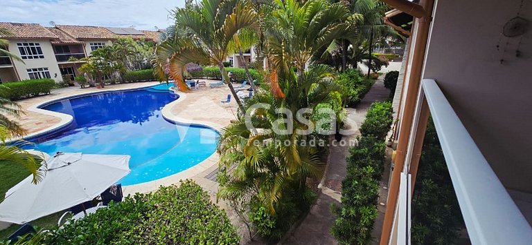 Duplex Frente à Piscina a 100 m da Praia de Taperapuan