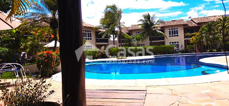 Duplex Frente à Piscina a 100 m da Praia de Taperapuan