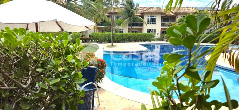 Duplex Frente à Piscina a 100 m da Praia de Taperapuan