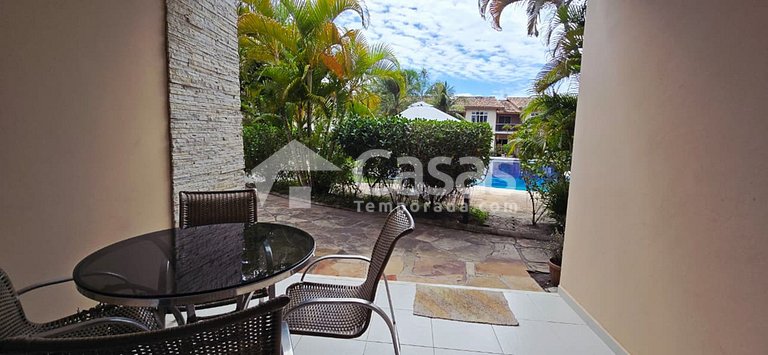 Duplex Frente à Piscina a 100 m da Praia de Taperapuan