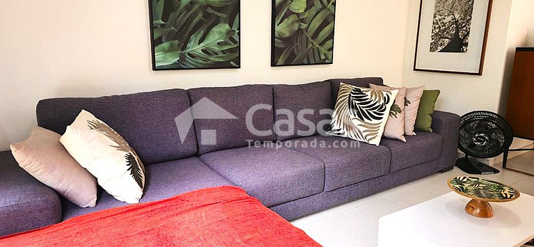 Duplex Frente à Piscina a 100 m da Praia de Taperapuan