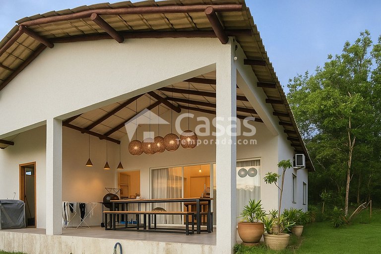 CasaNoah en Caraíva, piscina infinita, vistas al valle