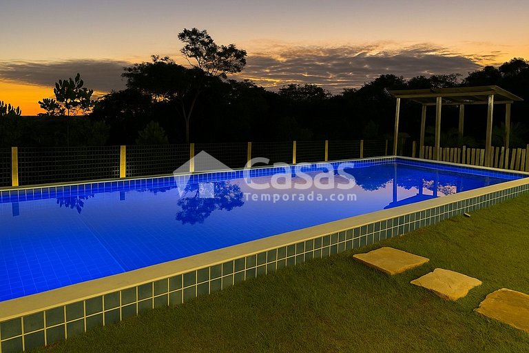 CasaNoah en Caraíva, piscina infinita, vistas al valle