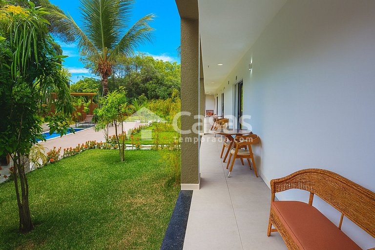 Affordable and comfortable accommodation on Mutá beach.