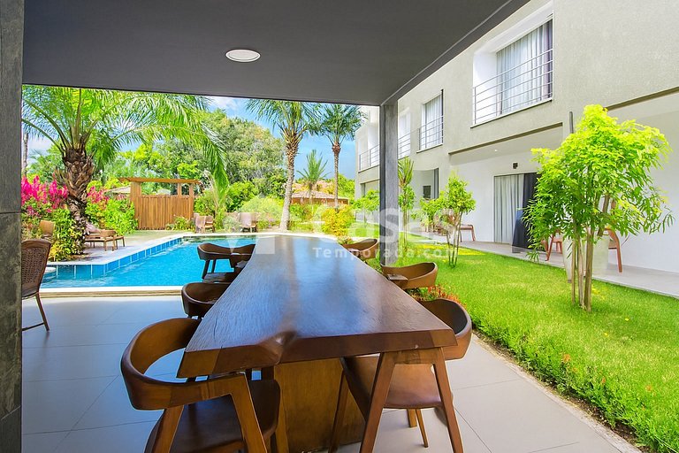 Pousada Sky Dream Praia do Mutá 50m do Mar | Piscina & Café