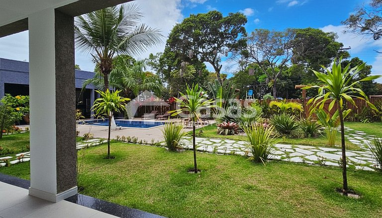 Perfect beachfront accommodation, calm sea.