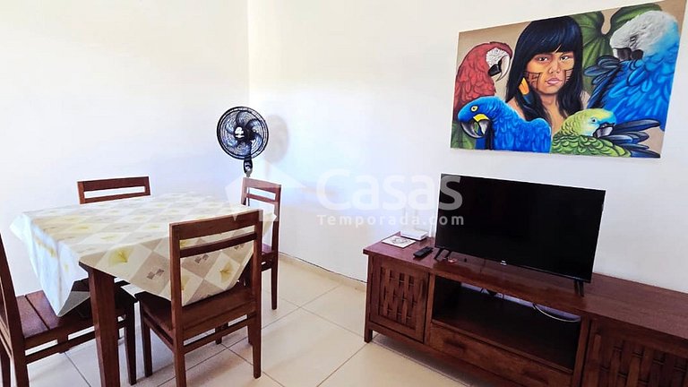 Apartamento ideal para casal com criança em Taperapuan