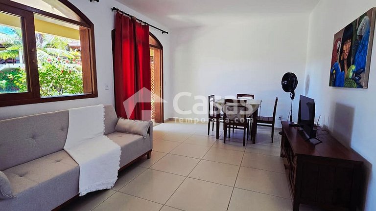 Apartamento ideal para casal com criança em Taperapuan