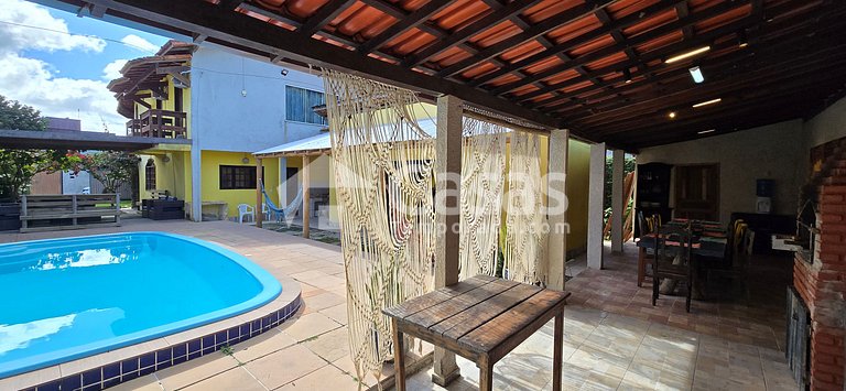 Casa temporada para 26 Pessoas, Piscina e Churrasqueira