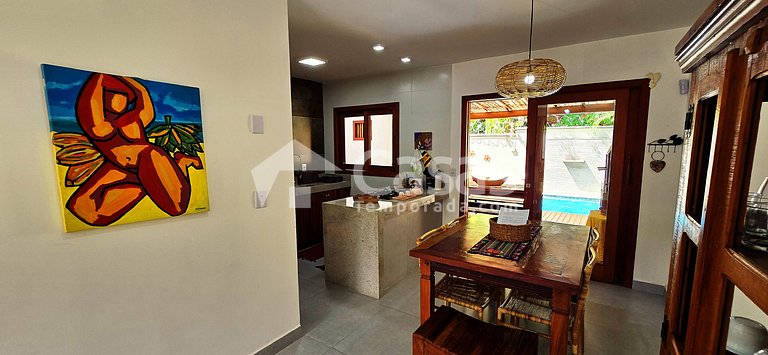 Casa com piscina privativa e churrasqueira
