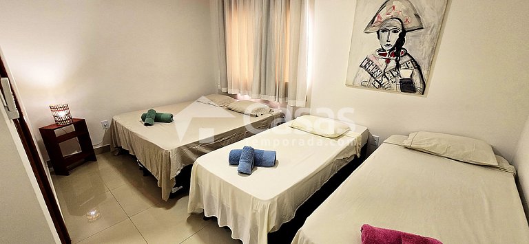 Acomodando confortavelmente até 6 pessoas em Coroa vermelha