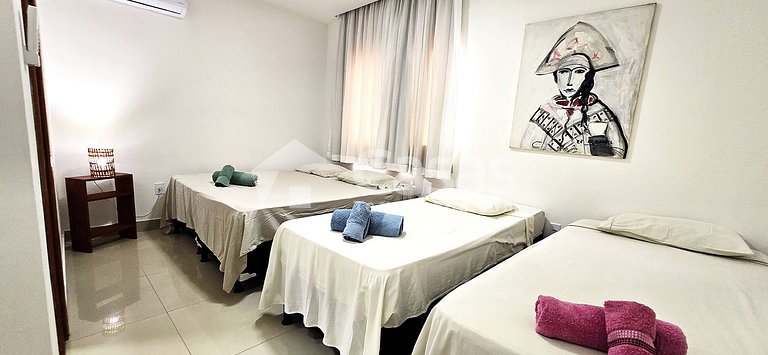 Acomodando confortavelmente até 6 pessoas em Coroa vermelha
