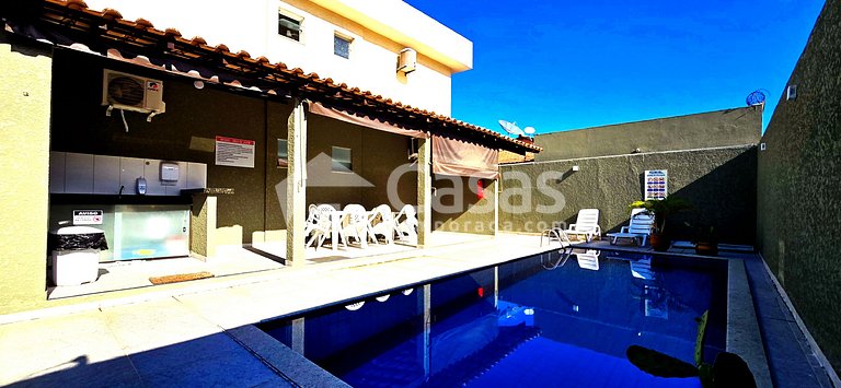 Casa Térrea 950m da Praia Taperapuan | 2 Suítes