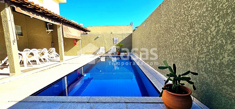 Casa Térrea 950m da Praia Taperapuan | 2 Suítes