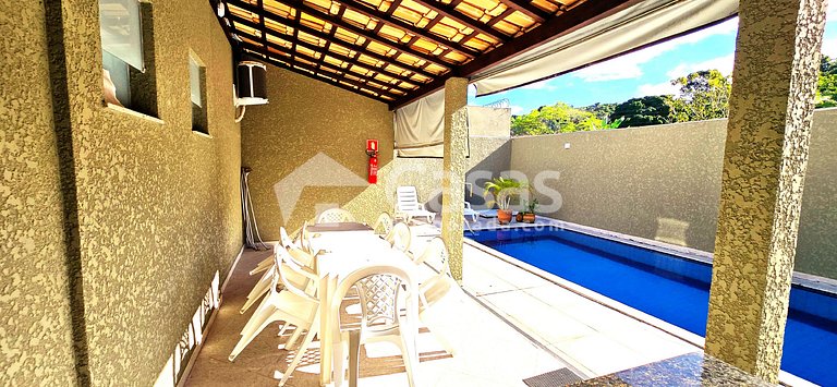 Casa Térrea 950m da Praia Taperapuan | 2 Suítes