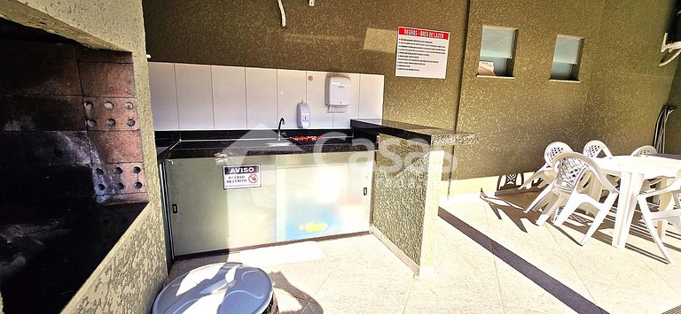 Casa Térrea 950m da Praia Taperapuan | 2 Suítes
