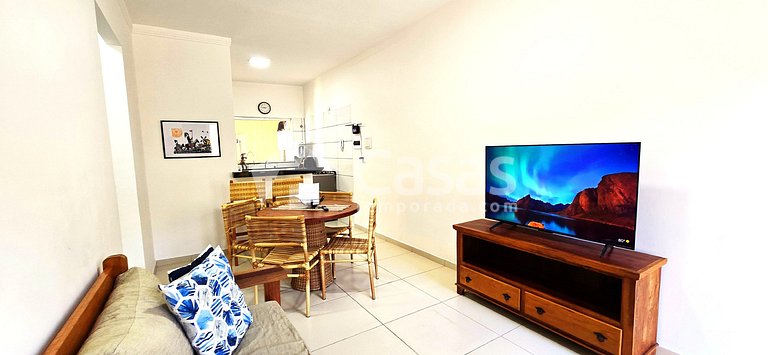 Casa Térrea 950m da Praia Taperapuan | 2 Suítes