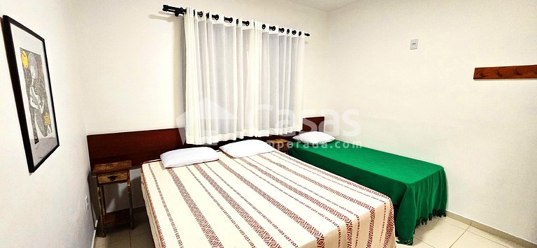 Casa Térrea 950m da Praia Taperapuan | 2 Suítes
