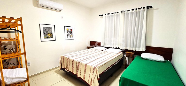 Casa Térrea 950m da Praia Taperapuan | 2 Suítes