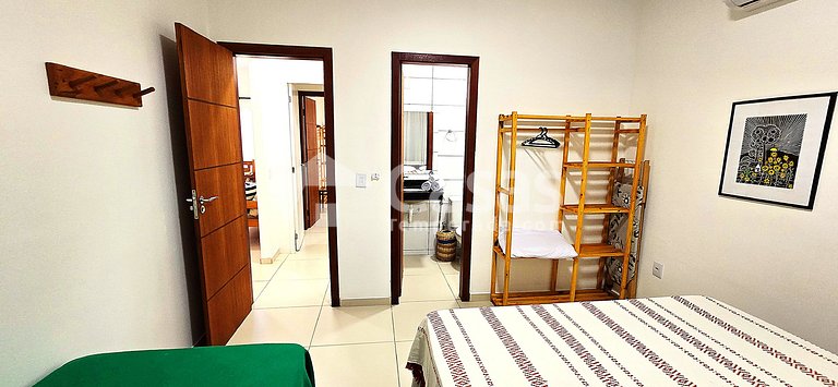 Casa Térrea 950m da Praia Taperapuan | 2 Suítes