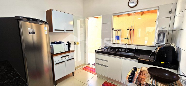 Casa Térrea 950m da Praia Taperapuan | 2 Suítes