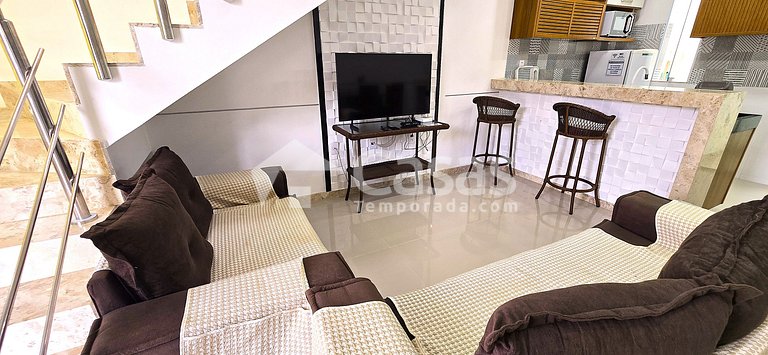 Duplex 2 Suites a 300m da Praia de Taperapuan