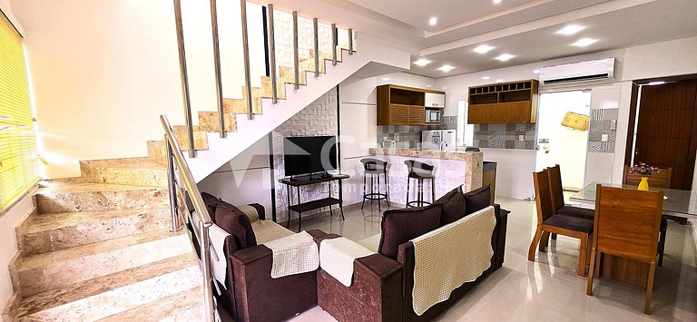 Duplex 2 Suites a 300m da Praia de Taperapuan