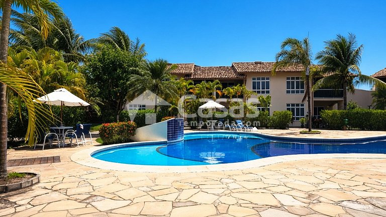 Duplex facing the pool, 100m from Taperapuan Beach.