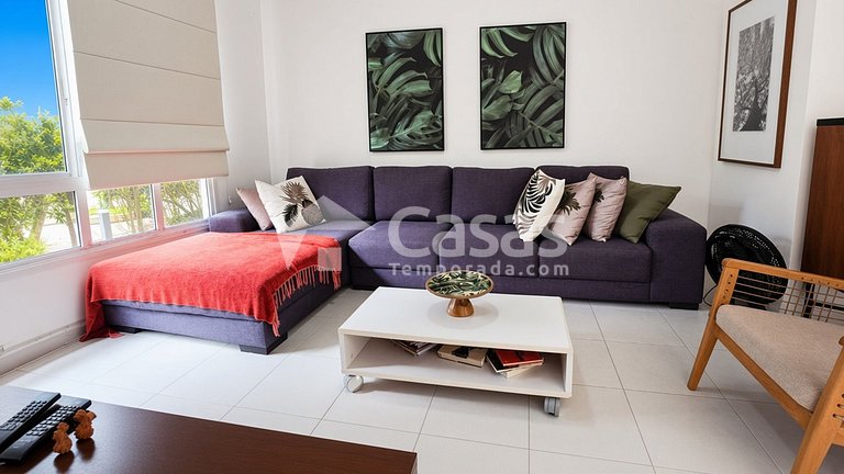 Duplex Frente à Piscina a 100 m da Praia de Taperapuan
